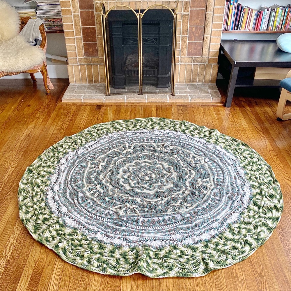 ❌sold❌ Mandala Madness Hand Made Crochet 78" - Picture 2 of 13